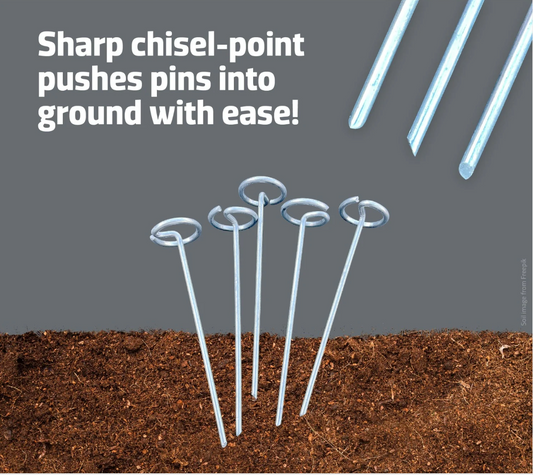 100 Tarp Stakes - Circle Tops